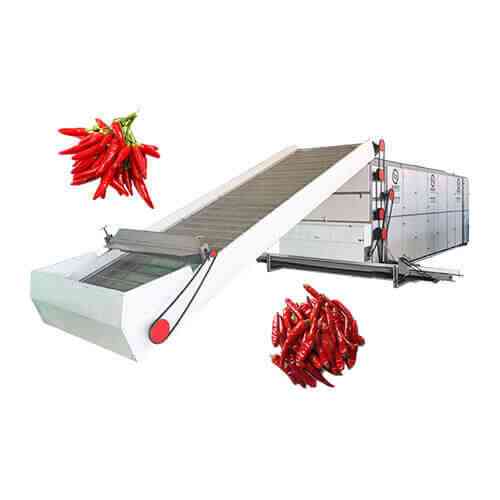 chilli continuous mesh belt dryer